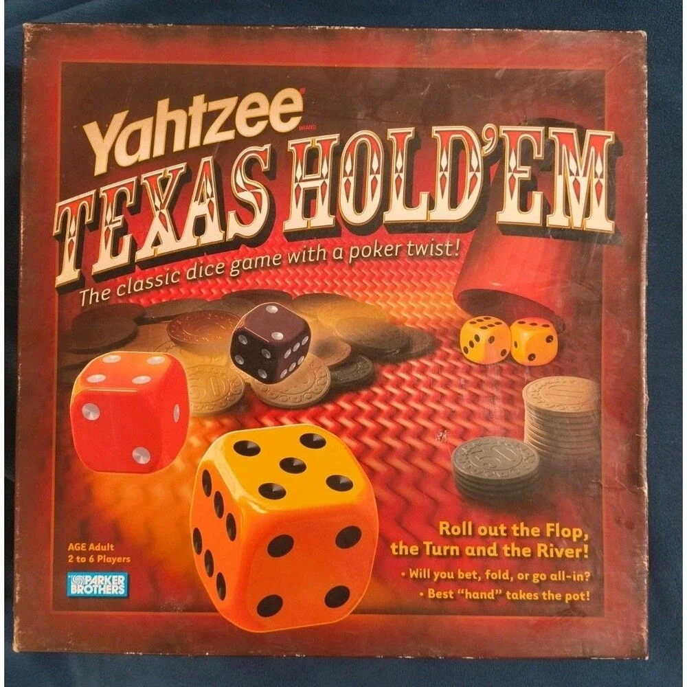 2004 Yahtzee Texas Hold’em Poker Style Dice Game Parker Brothers 100% Complete